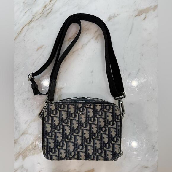 Dior Black and Gray Monogram Shoulder Bag - Picture 2 of 5